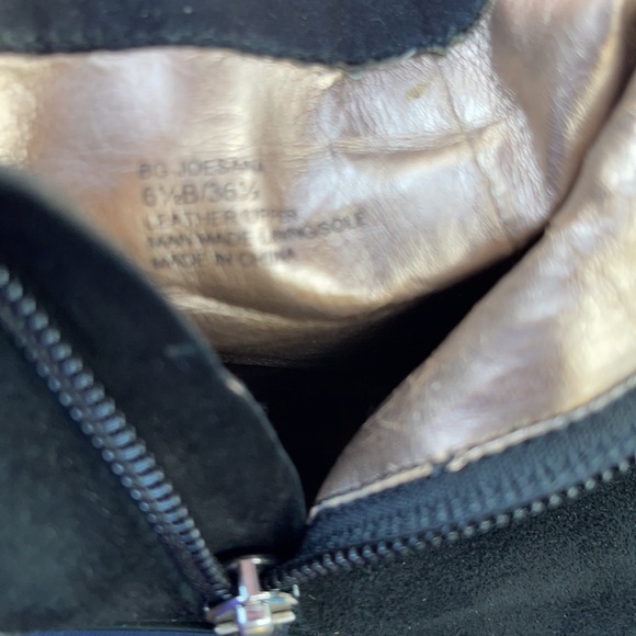 BCBGeneration Black Suede Platform Ankle Boots - Picture 6 of 7